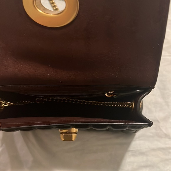 NWOT Coach x Jennifer Lopez Quilted Crossbody Clutch Black Leather - Picture 6 of 6